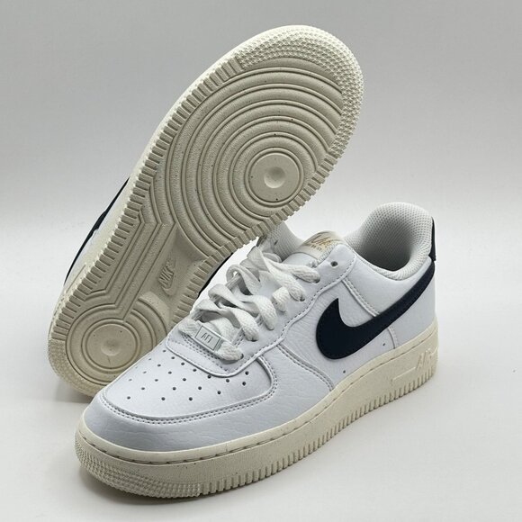 Womens Nike Air Force 1 07 NN White-Obsidian Blue-Pale Ivory FZ6768-100 Sz 6.5 - Picture 6 of 12